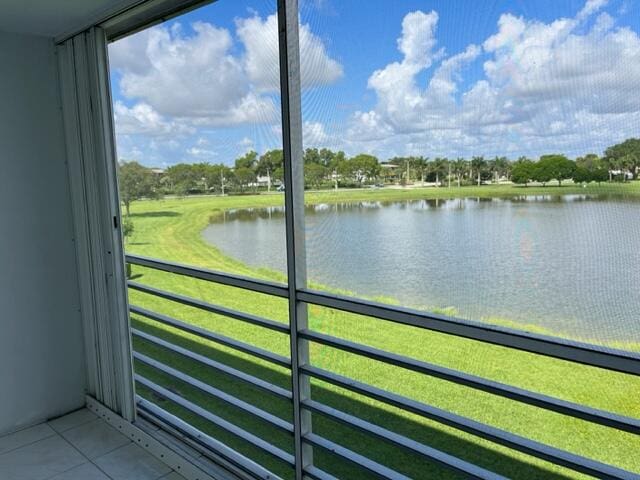 view of property view of water