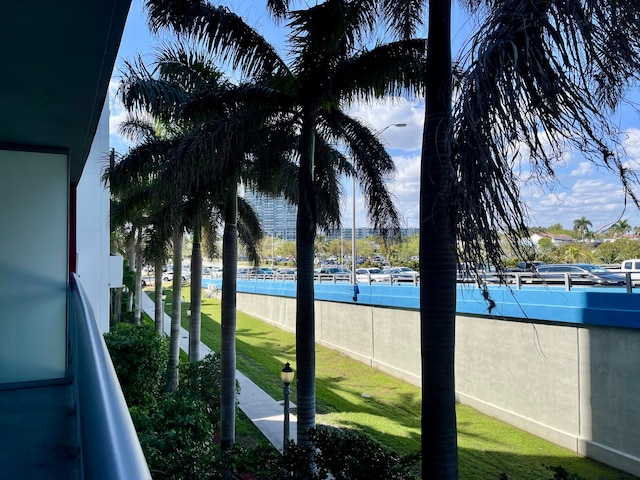 view of water feature