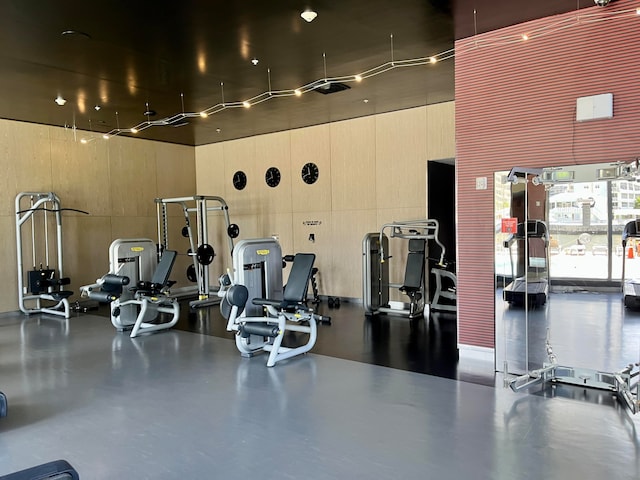 view of workout area