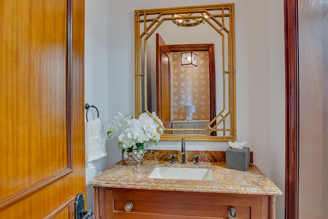 bathroom featuring vanity