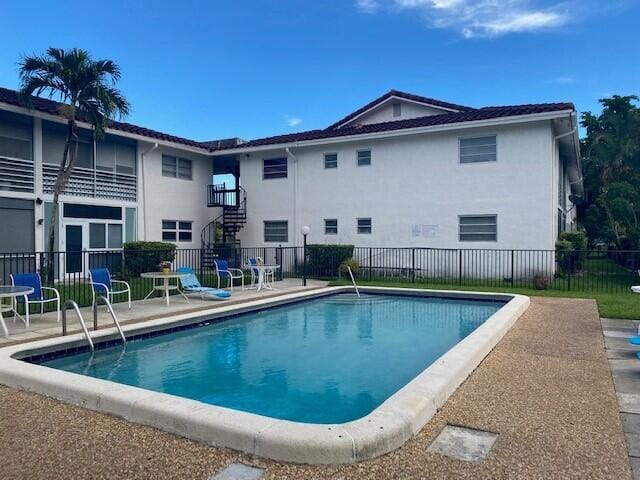 view of pool with a patio