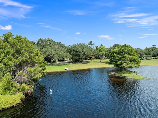 view of water feature