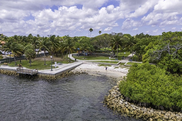 422 49th St, West Palm Beach, FL 33407 - dock area with a water view