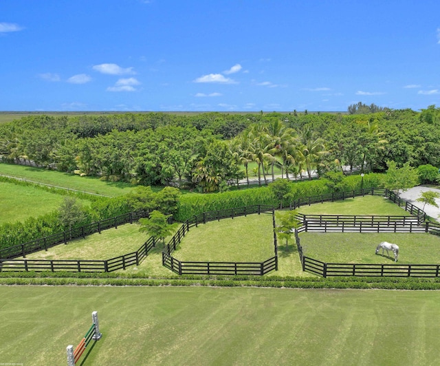 view of nearby features with a rural view