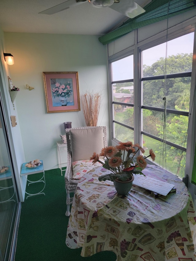 view of dining room