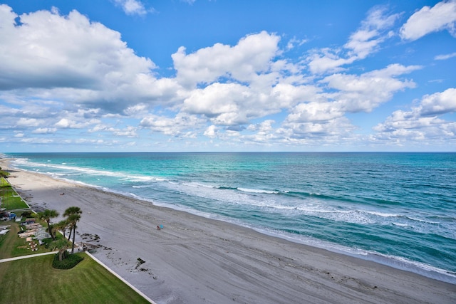 water view featuring a beach view