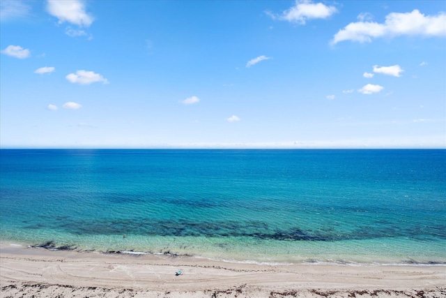 water view with a view of the beach