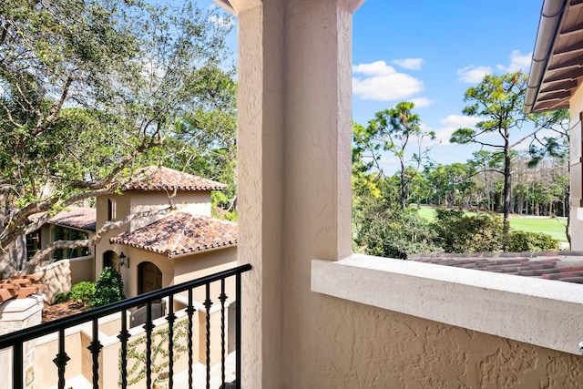 view of balcony