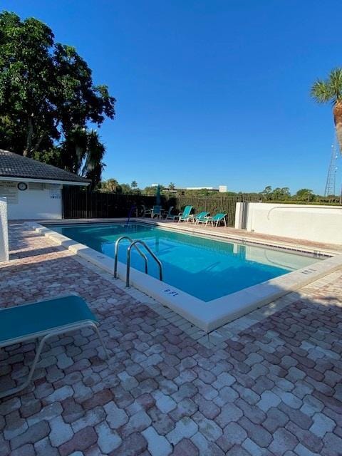 view of pool with a patio area