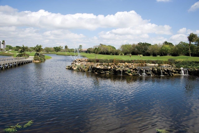 view of water feature