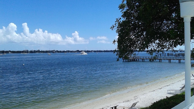 water view featuring a view of the beach