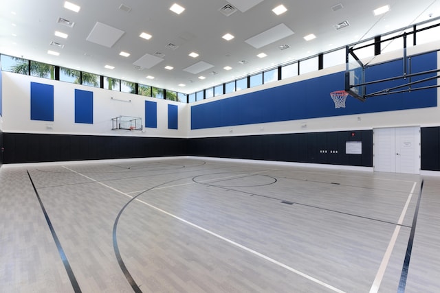 view of basketball court