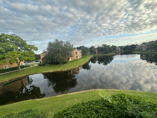 view of water feature