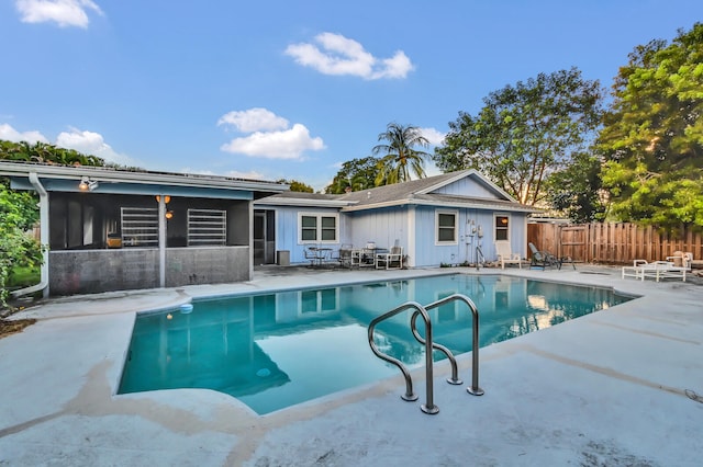 view of pool with a patio