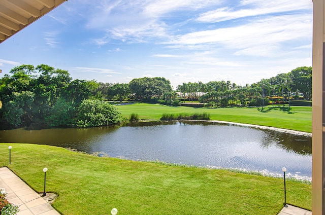 view of water feature