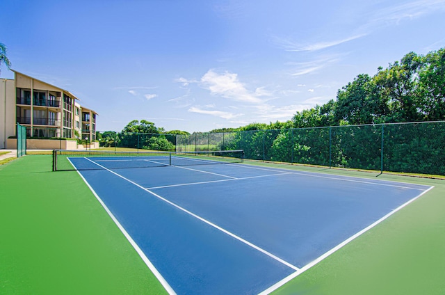 view of tennis court