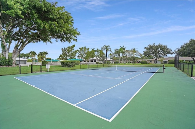 view of tennis court