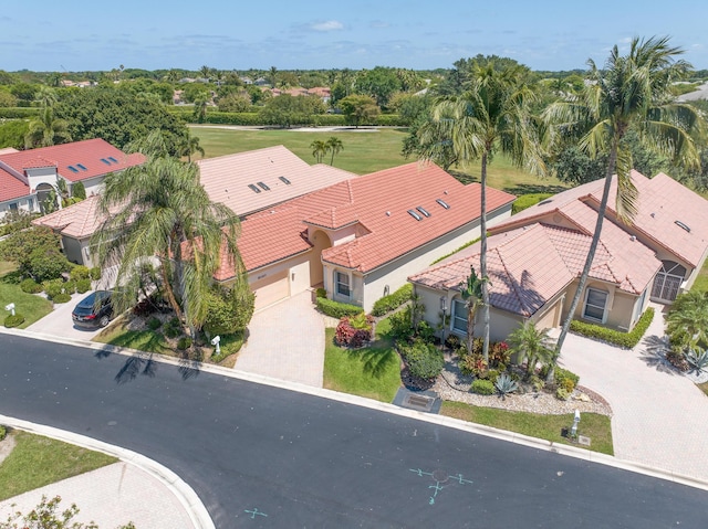 drone / aerial view featuring a residential view