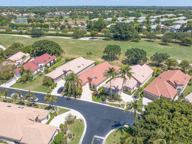 6090 Evian Pl, Boynton Beach, FL 33437 - aerial view featuring view of golf course and a residential view