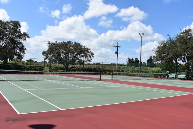 view of sport court