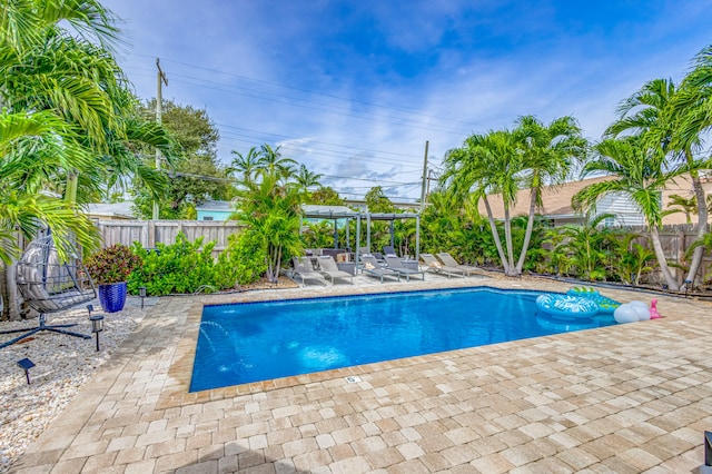 view of pool with a patio