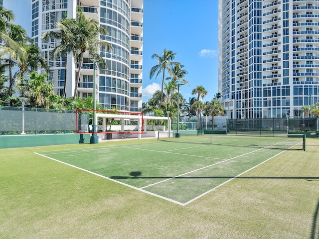 view of tennis court