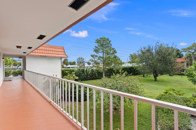 view of balcony