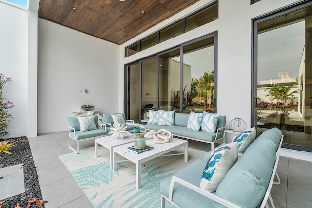 view of patio / terrace featuring outdoor lounge area