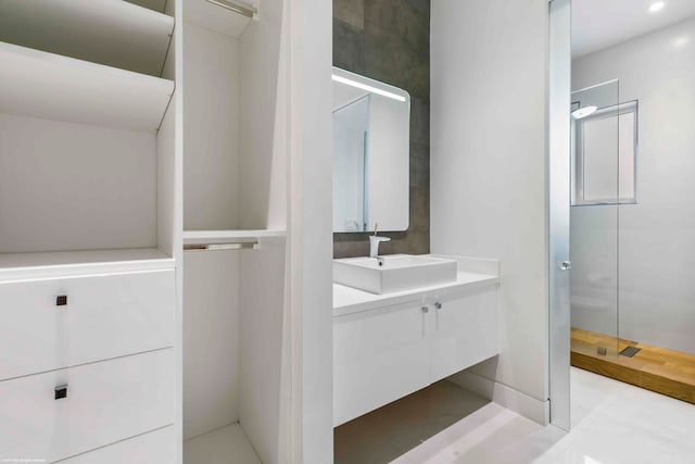 tiled bedroom with high vaulted ceiling and wooden ceiling