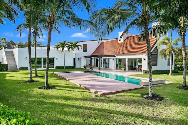 view of patio with an outdoor living space