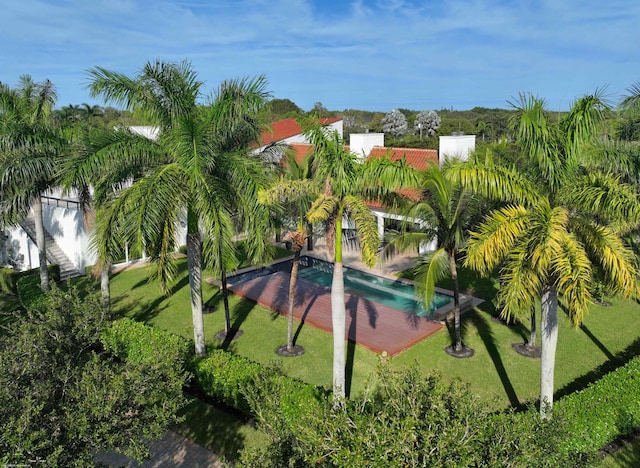 birds eye view of property