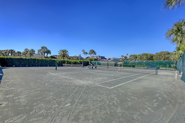 view of tennis court