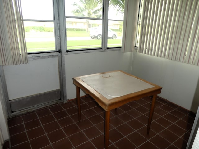 dining room featuring tile flooring