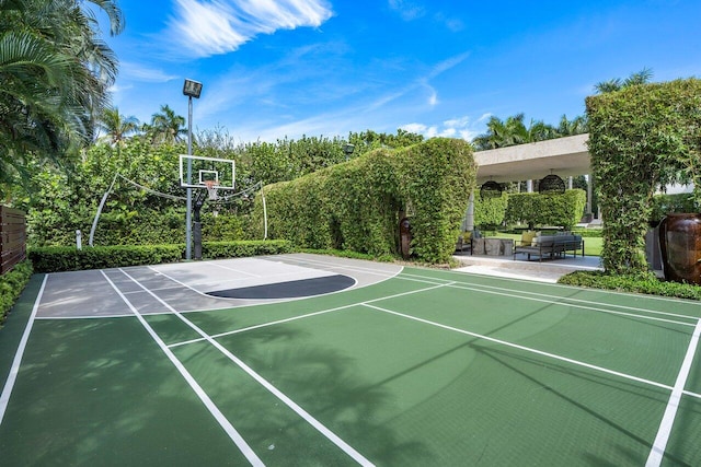 view of basketball court