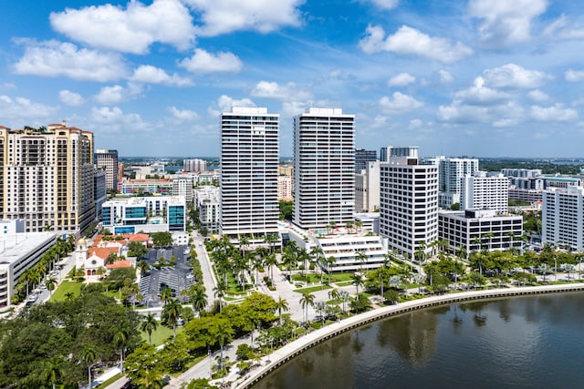 city view featuring a water view