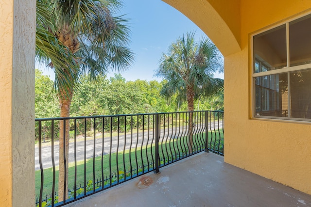 view of balcony