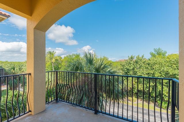 view of balcony