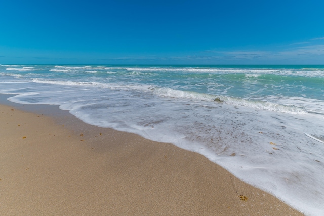 property view of water with a view of the beach