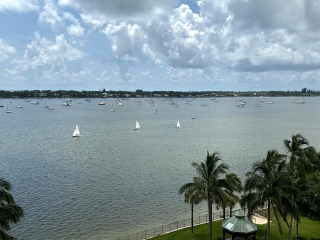 5200 N Flagler Dr Unit 803, West Palm Beach, FL 33407 - water view featuring fence