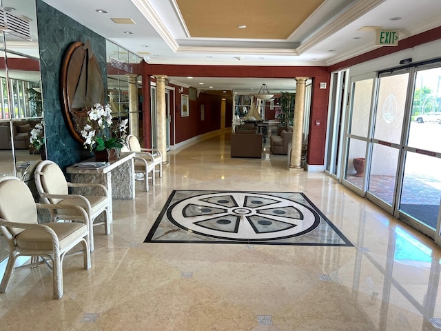 view of community lobby