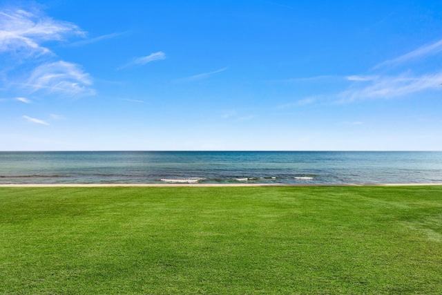 property view of water with a view of the beach