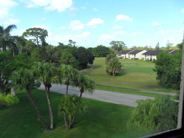 view of community with a lawn