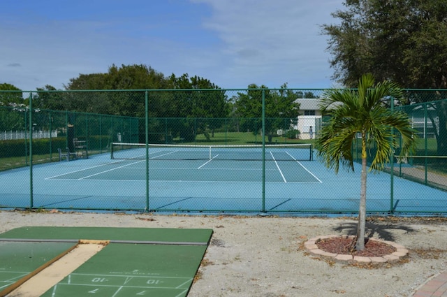 view of tennis court