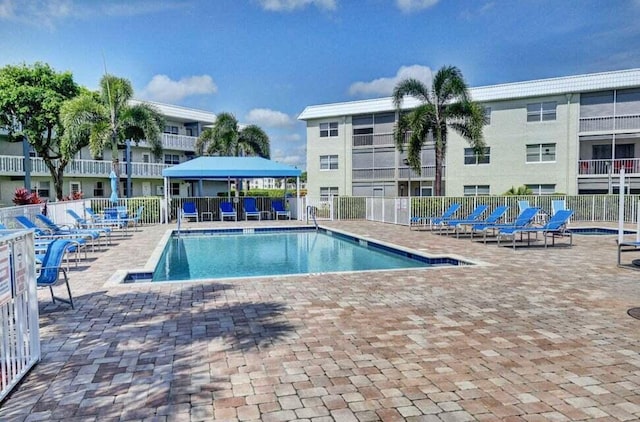 view of pool with a patio