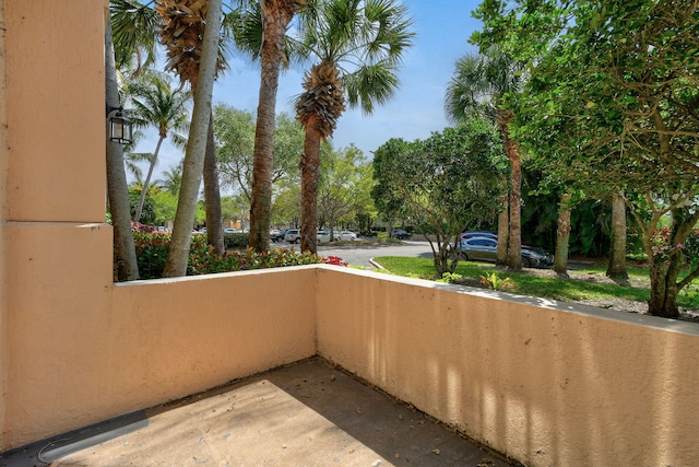 view of balcony