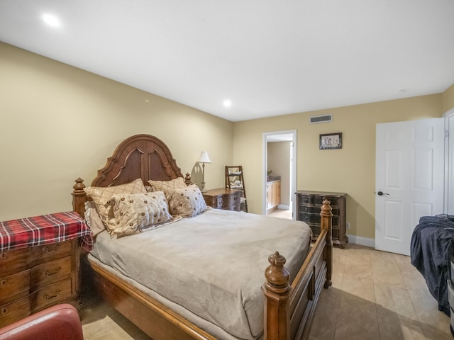 view of tiled bedroom