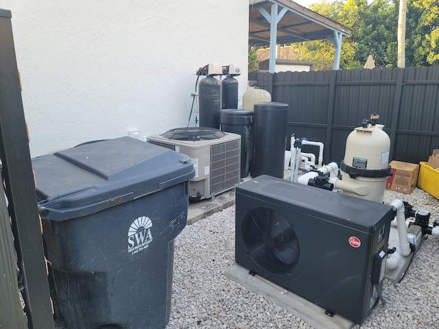 view of patio / terrace with central air condition unit