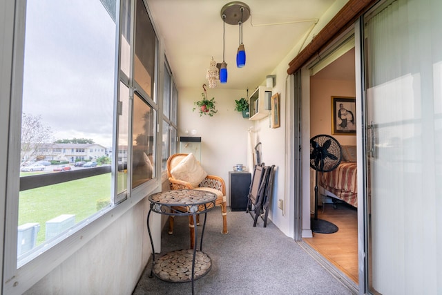 view of sunroom / solarium