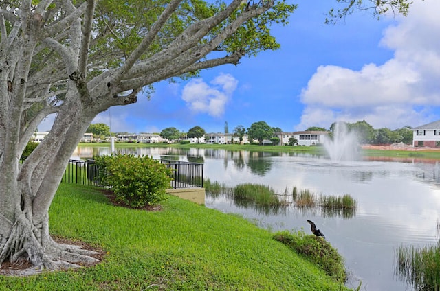 view of water feature