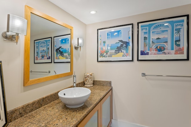 bathroom with vanity